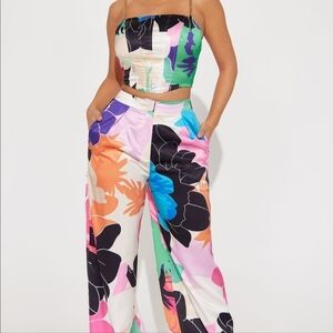 Floral Multicolor Women's Jumpsuit